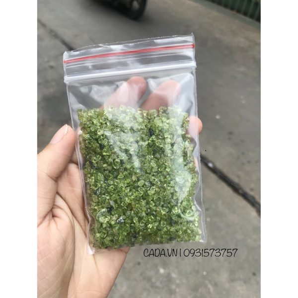 VỤN PERIDOT XANH LÁ, KL: 1KG