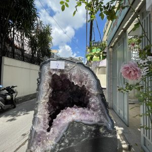 HỐC THẠCH ANH TÍM – AMETHYST GEODE – KT : 17 X 15CM, 3KG (T89)