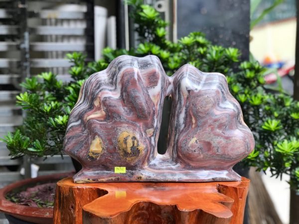 HÒN TRỐNG MÁI ĐÁ SERPENTINE (MS: TM36) KT: C25CM X N38CM, KL: 10KG