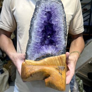 HỐC THẠCH ANH TÍM – AMETHYST GEODE – KT : 29X14KG, 4.3KG (T83)