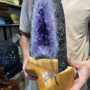 HỐC THẠCH ANH TÍM – AMETHYST GEODE – KT : 29X14KG, 4.3KG (T83)